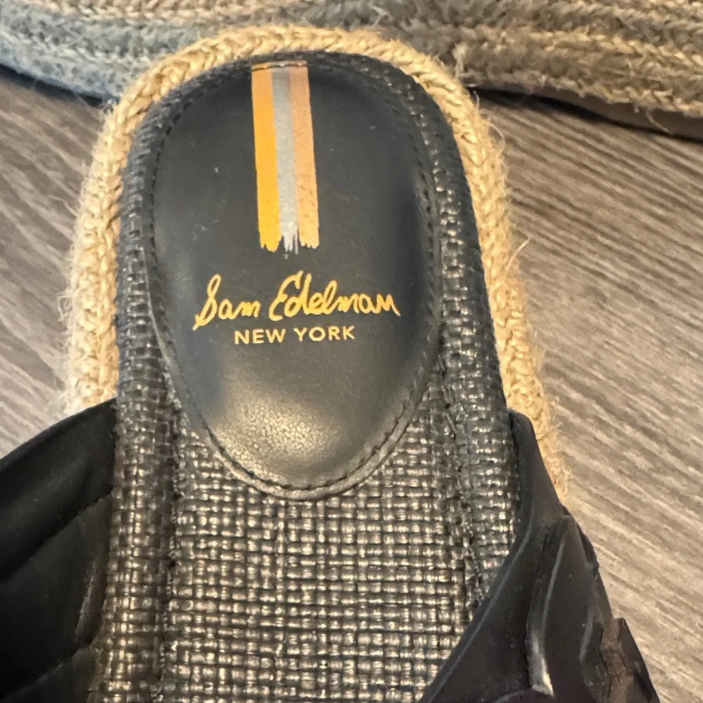Sam Edelman Black and Tan Platform Sandals - Picture 2 of 4